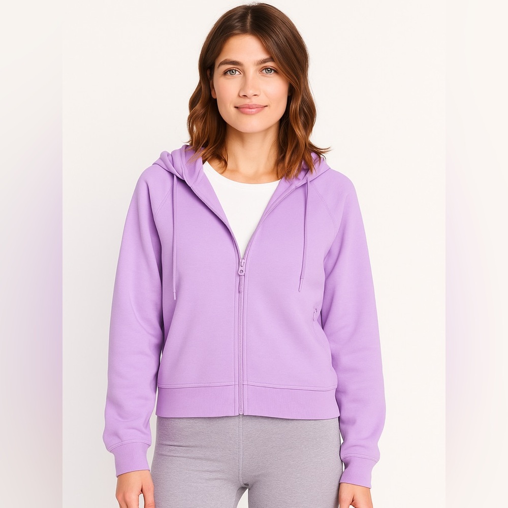 Old Navy Active Lilac Dynamic Fleece Full Zip Hoodie